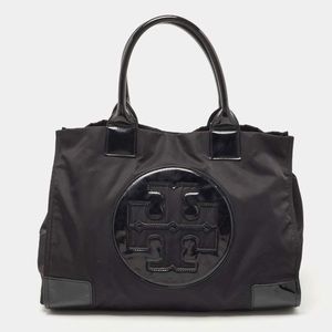 SOLD- Black Tory Burch Large Ella Tote
